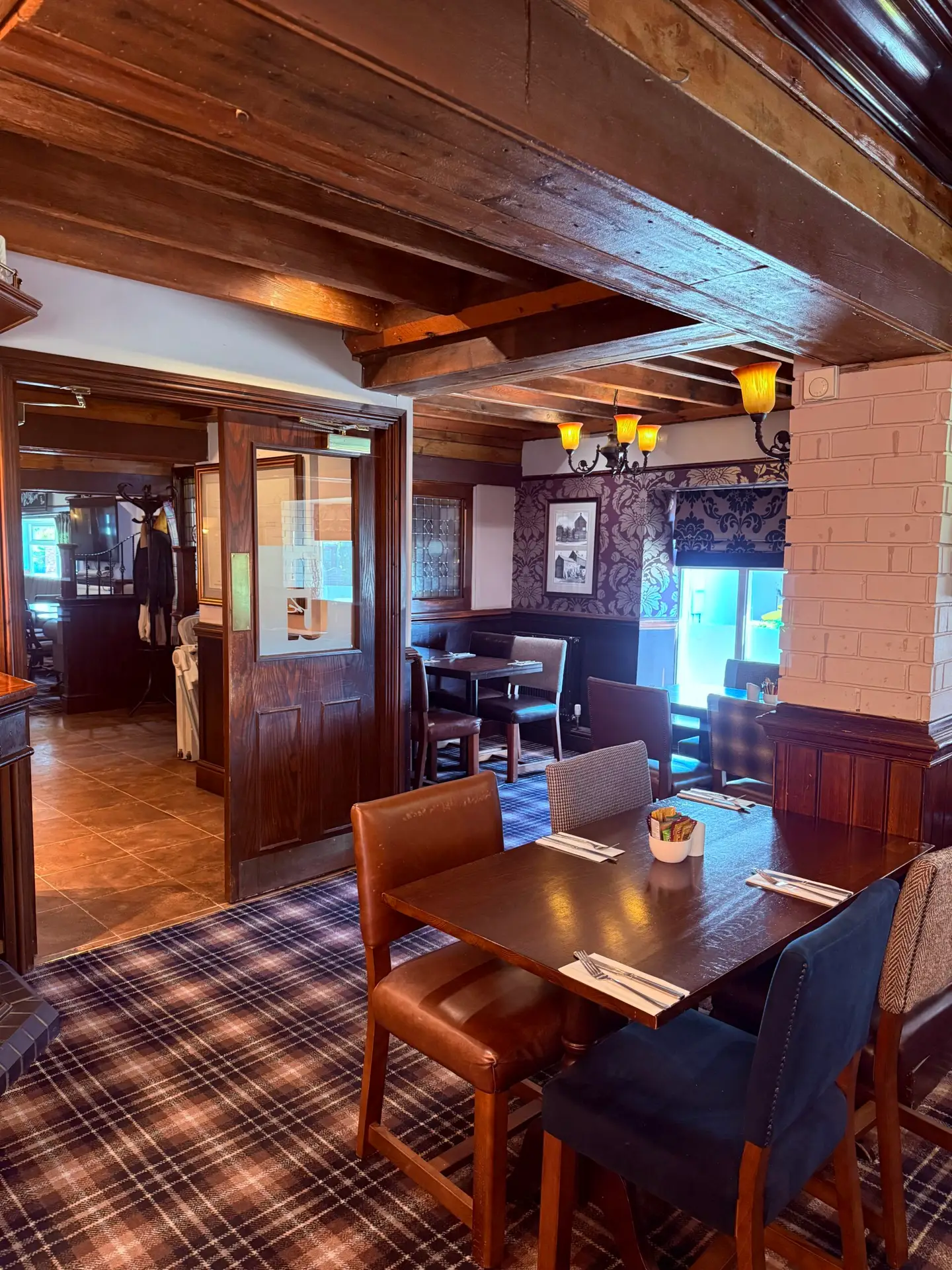 Inside the bar at The Gamekeeper Scotter